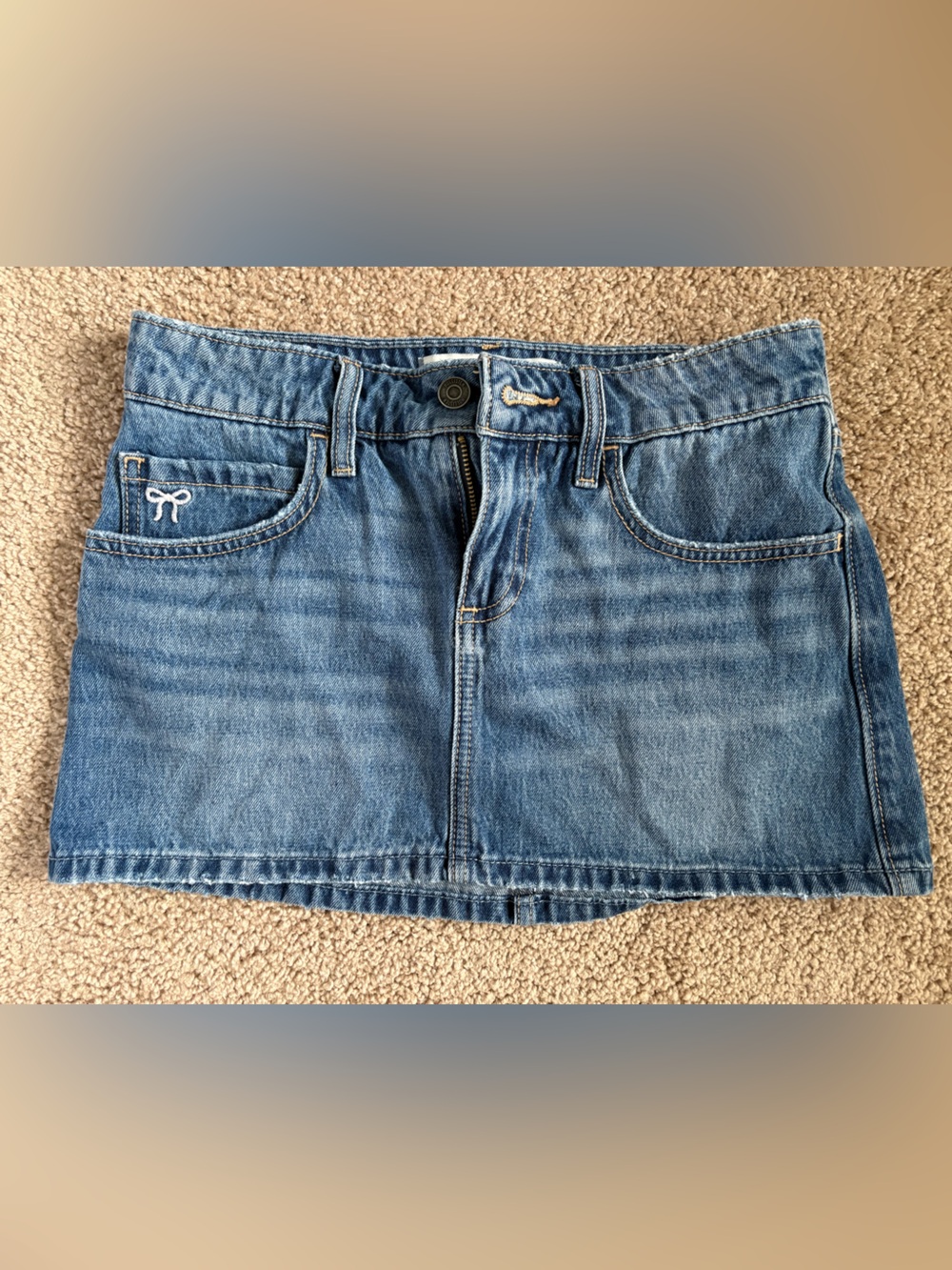Hollister Blue Denim Mini Skirt